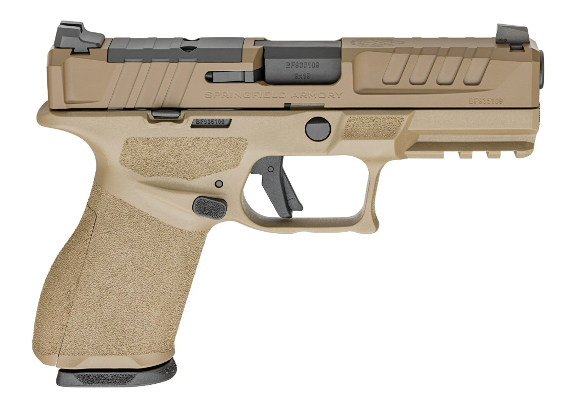 Springfield Echelon 4.0C 4" 9mm (1)15rd/(1)18rd Pistol, Flat Dark Earth w/ U-Dot and Tritium - EC9409F-U - Springfield Armory