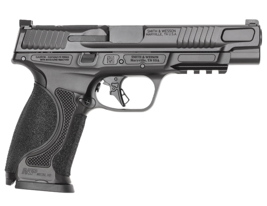 Smith & Wesson M&P 9 M2.0 Metal HD Optic Ready NTS 5" 9mm Luger 17rd Pistol, Black - 14670 - Smith & Wesson