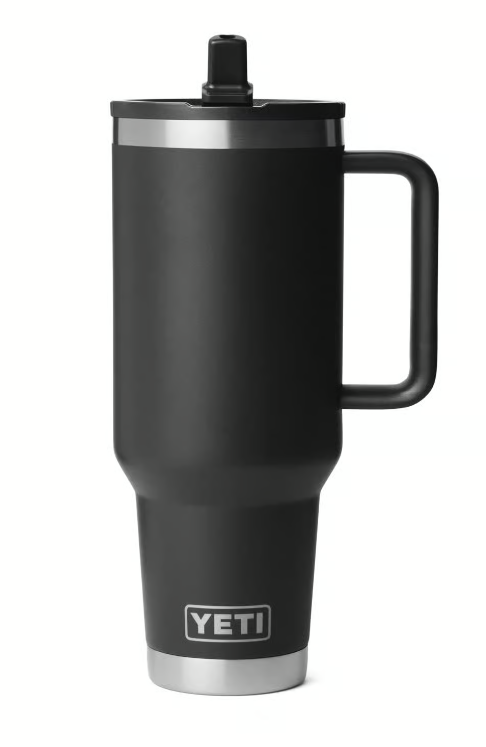 Yeti Rambler 40 oz Travel Straw Mug, Black