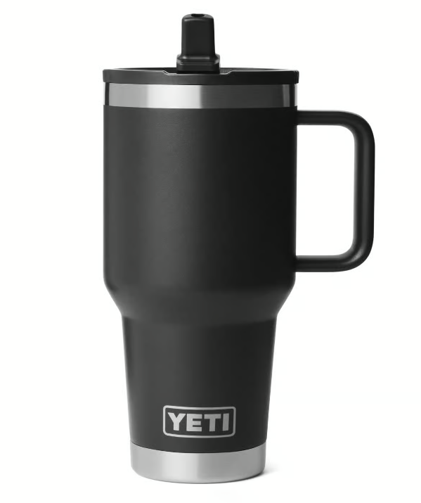 Yeti Rambler 30 oz Travel Straw Mug, Black