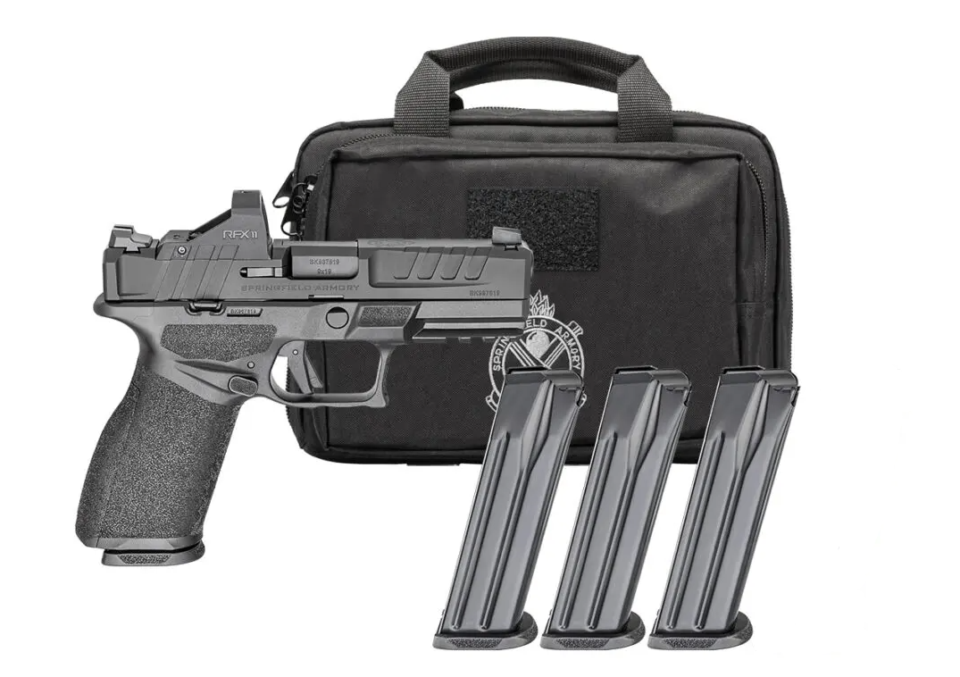 Springfield ECHELON 4.0 FC Frame 4" 9mm (4)10rd Pistol, Black w/ U-DOT LC Gear Pac - EC9409BFCLC-PAC - Springfield Armory
