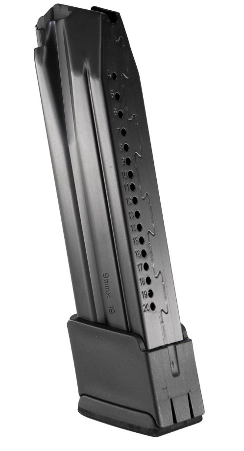 HK Magazine, 9mm, 20 Rounds, Fits P30/VP9, Steel, Black - 50256715 - H&K