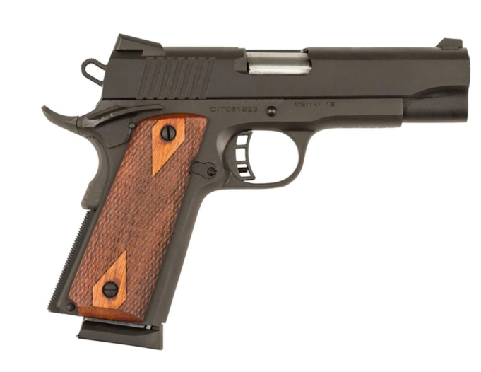 Citadel M1911 Commander 4.25" .45 ACP 8rd Pistol, Black w/ Wood Grips - CIT45MSP - Citadel Firearms