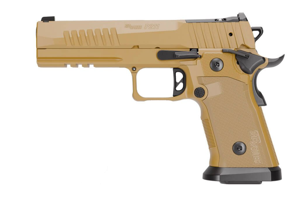 Sig Sauer Sig Sauer P211 5" OR 9mm 21rd/17rd Pistol, Coyote - 211F-9-GT5-COY