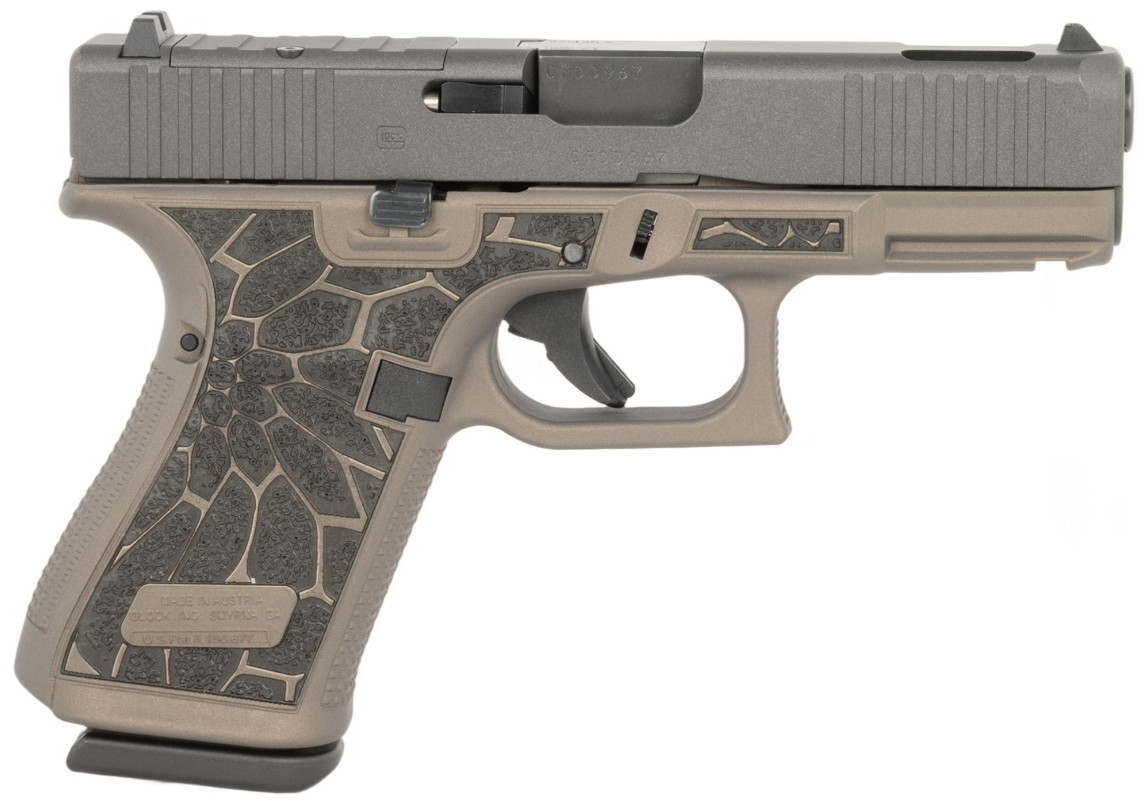 Glock G19 Gen5 MOS 4.02" 15rd Black/Gold Cerakote Ported Pistol - UA195S204NCUPBG - Glock