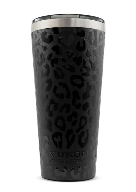Yukon Outfitters 32 oz Double Pint, Black Leopard - YDP32UVBL