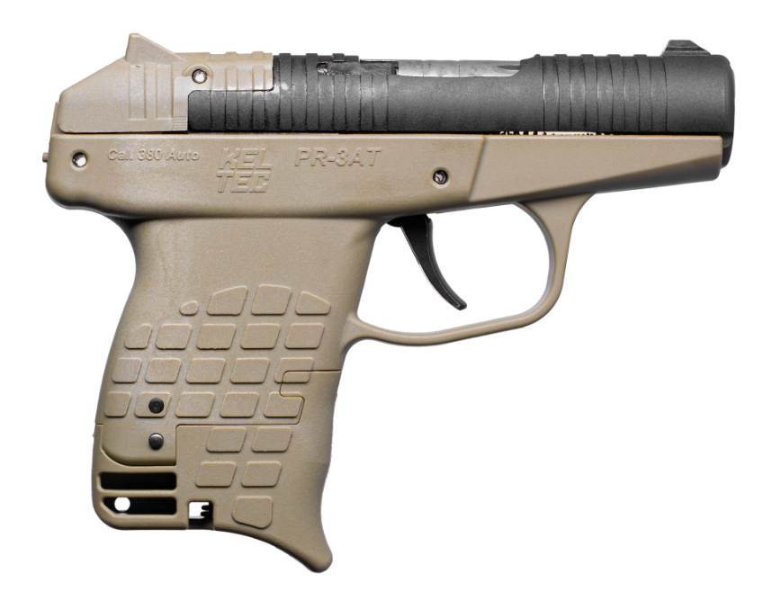 Kel-Tec PR-3AT 2.85" .380 ACP (2)13rd Handgun, Tan - PR3ATTAN - Kel-Tec