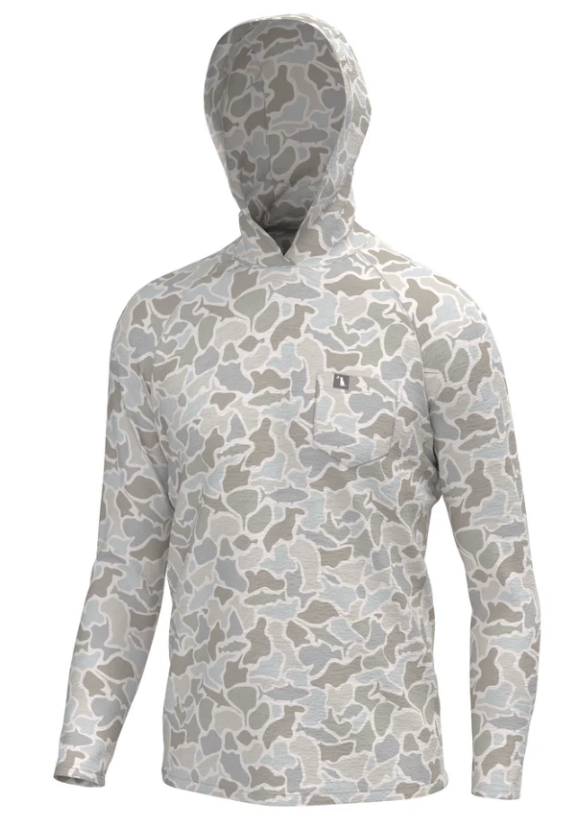 Local Boy Heather Blend Hoodie, Saltwater Camo - Medium