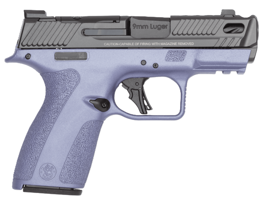 Smith and Wesson M&P 9 Shield X CC 3.6" 9mm 13rd/15rd Pistol, Orchid/Gray - 14834 - Smith & Wesson