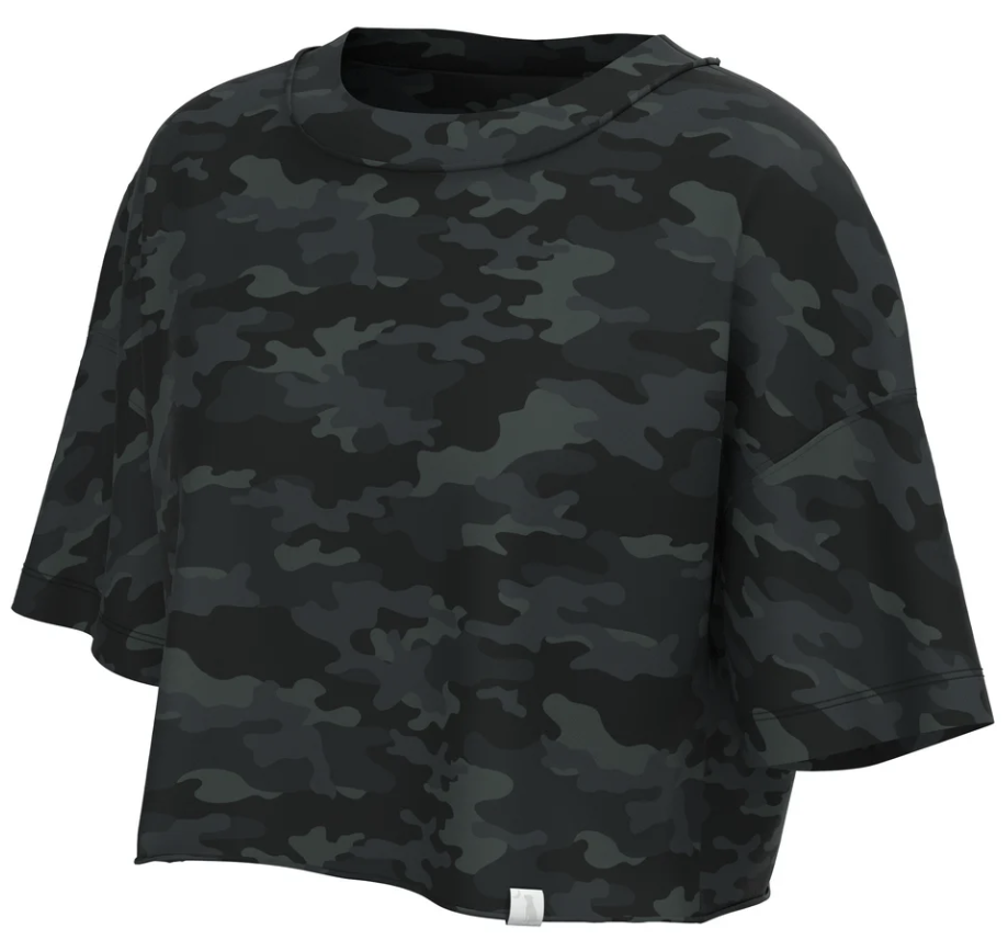 Local Boy Local Girl Boxy Crop Tee, Multicam - Small