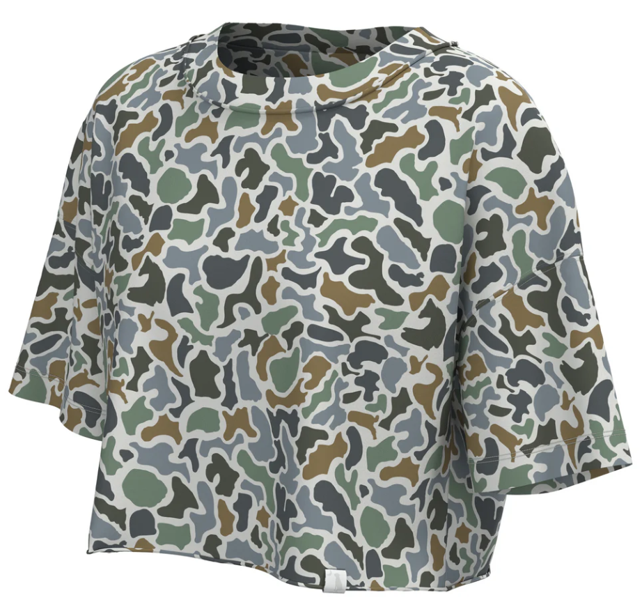 Local Boy Local Girl Boxy Crop Tee, Localflage Bluff - Medium