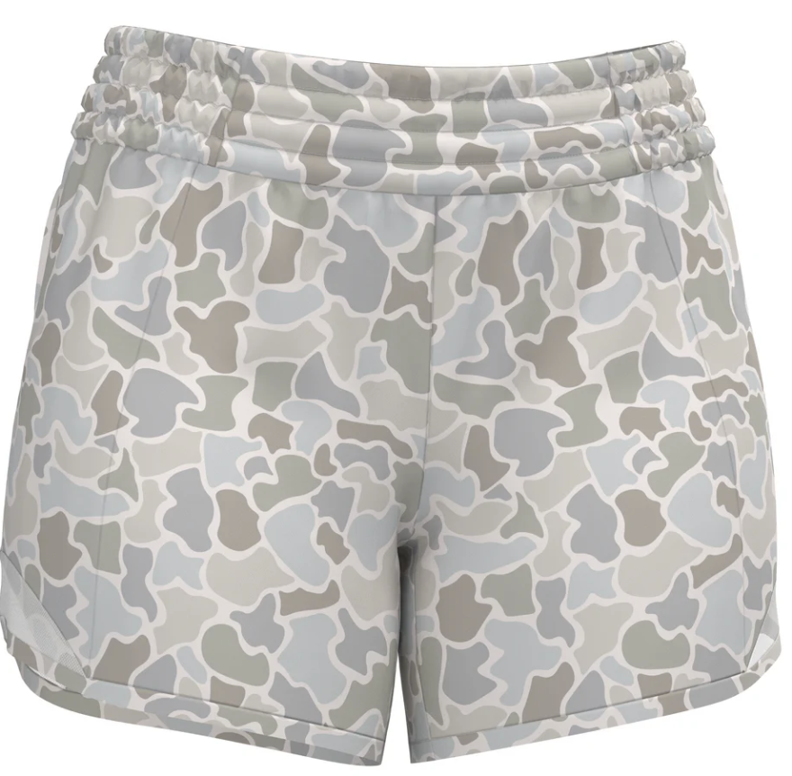 Local Boy Local Girl Vista Shorts, Forest Camo Saltwater - Extra Small