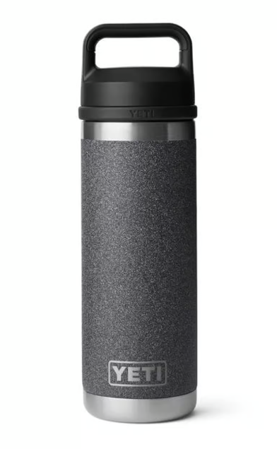 Yeti Rambler 18 oz Bottle w/ Chug Cap, Black Stone - 21071507596