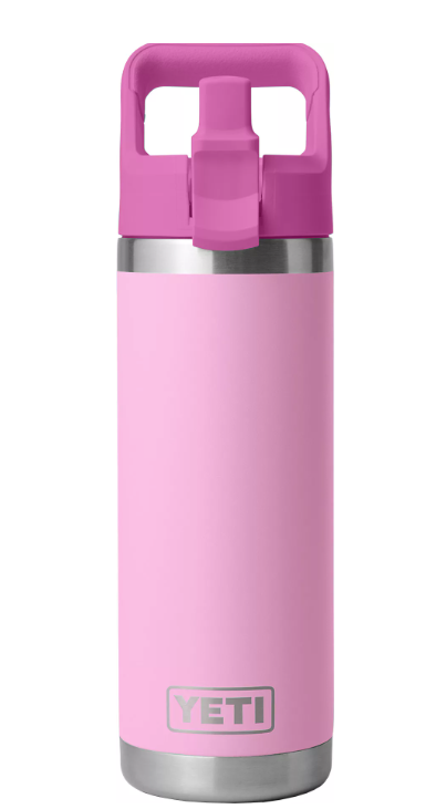 Yeti Rambler 18oz Color-Matched Cap Bottle, Power Pink/Wildflower - 21071508903