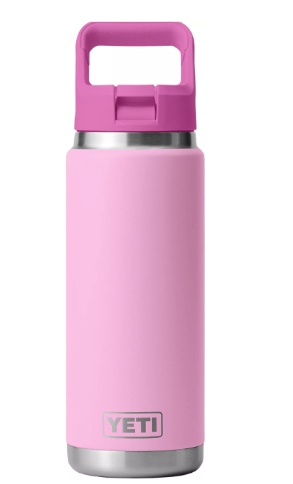 Yeti Rambler 26oz Color-Matched Cap Bottle, Power Pink/Wildflower