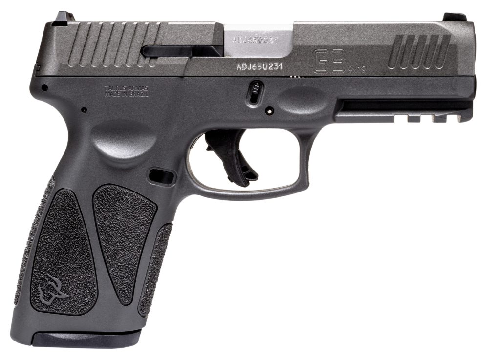 Taurus G3 4" 9MM 15/17rd Pistol, Tungsten/Gray - 1-G3B94CG - Taurus
