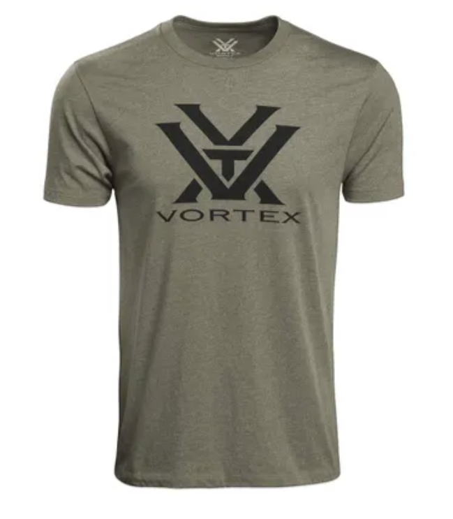 Vortex Men's Core Logo SS T-Shirt, Military Heather - X-Large