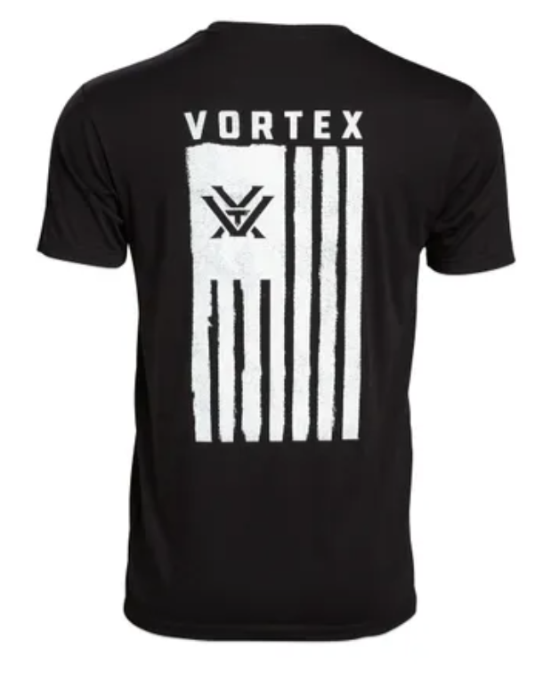 Vortex Men's Salute Short Sleeve T-Shirt, Black - X-Large