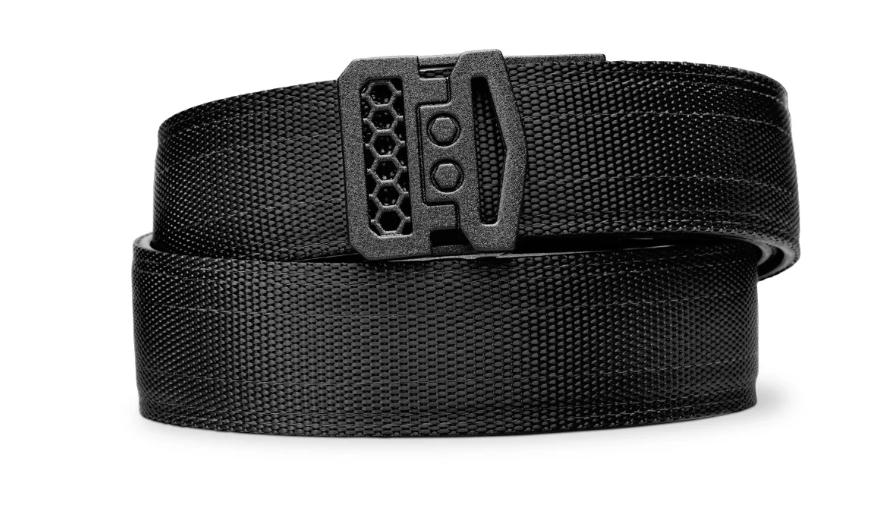 Kore Essentials Tactical Nylon Gun Belt, Black - X10 Black Buckle