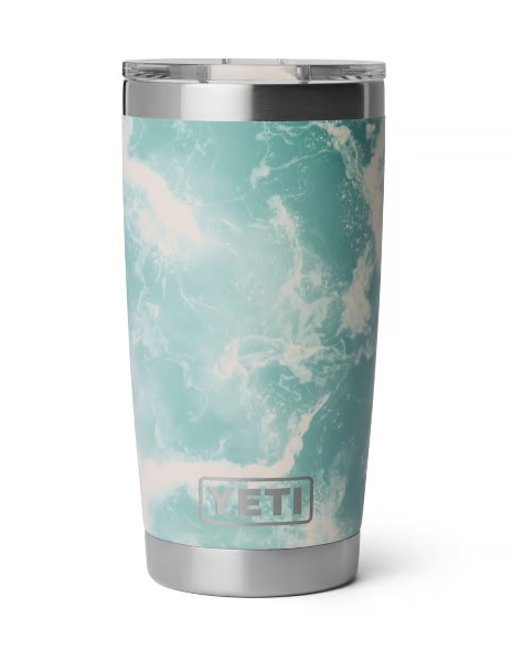 Yeti Yeti Rambler 20 oz Tumbler MagSlider - Seafoam Pattern