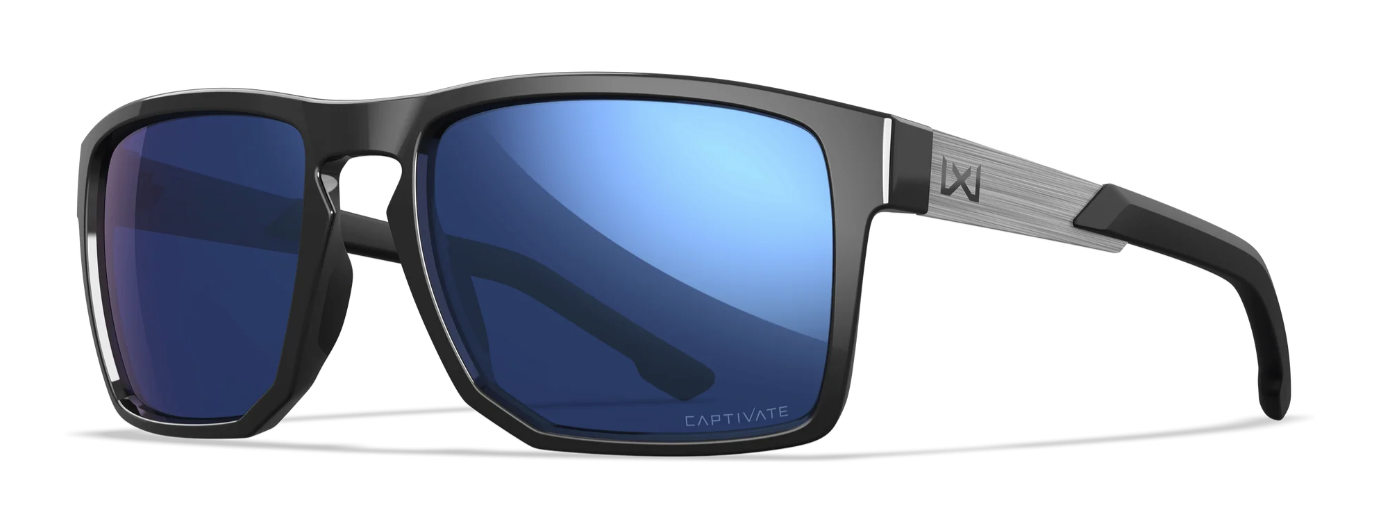 Wiley X WILEY X Apex Captivate - Black/Blue Gloss