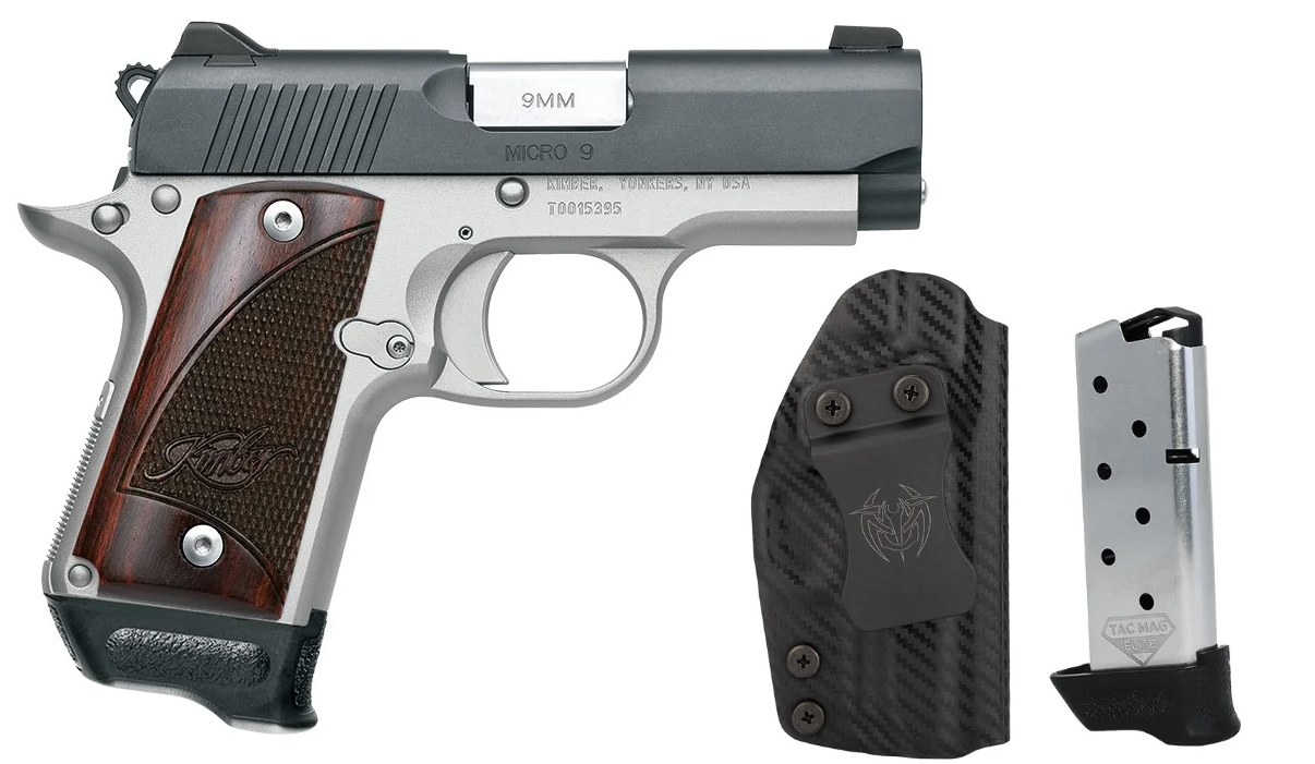 Kimber Kimber Micro 3.15" 9MM 7rd Pistol, SS DUO RTC Bundle - 3300256