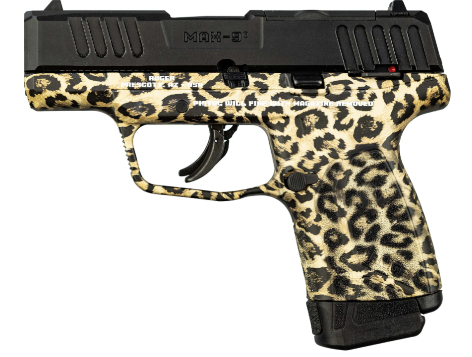 Ruger MAX-9 3.2" 9MM (1)12rd Pistol, Leopard - 3524 - Ruger