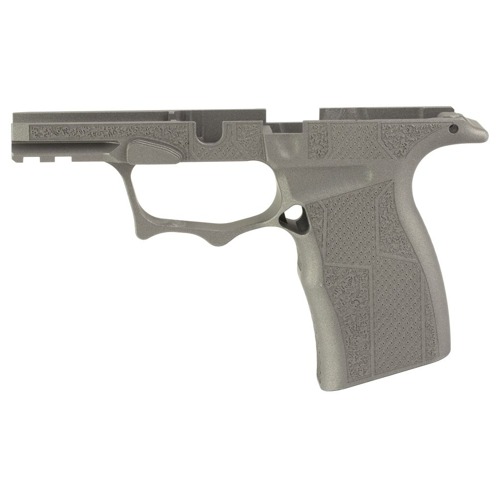 Shark Coast Tactical X65 Sharktooth Grip Module - Fits Sig P365X/P365XL, Tungsten Gray, Superior Grip for Enhanced Shooting - 200-066-0410-03