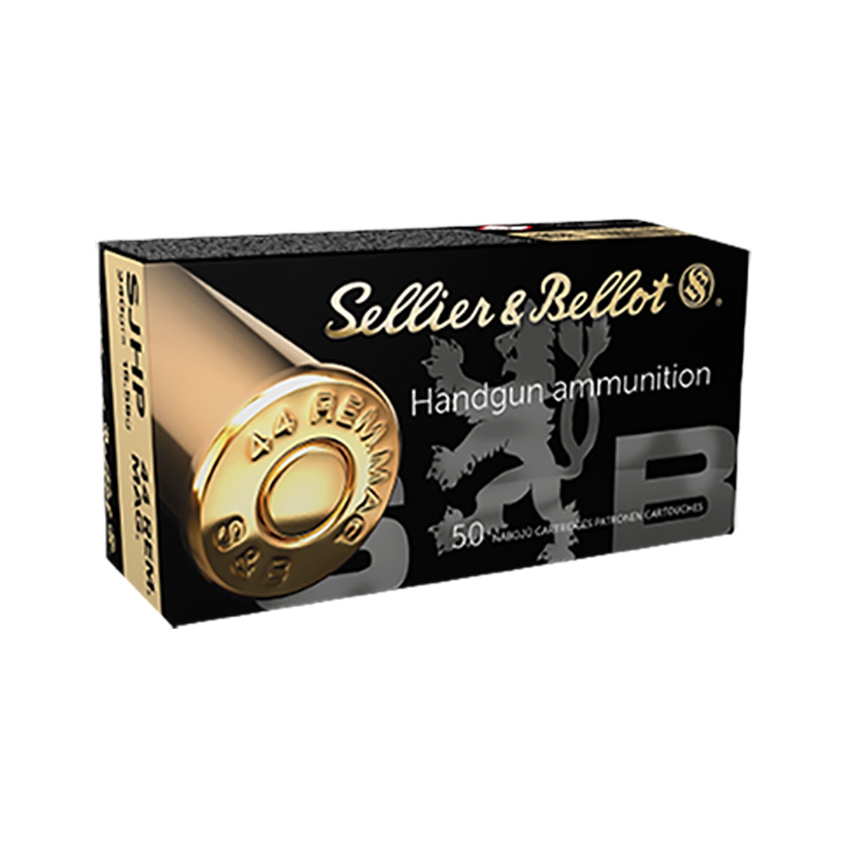Sellier & Bellot 240 gr Semi-Jacketed Hollow Point .44 Mag Ammo, 50/box - SB44C - Magtech