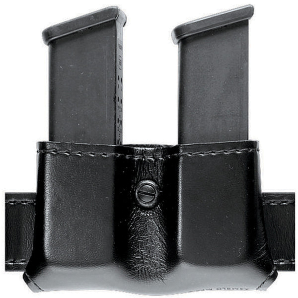 Safariland Model 079 Slimline Open Top Double Magazine Pouch Fits Glock G17/G19/G22/G23, Black - Safariland