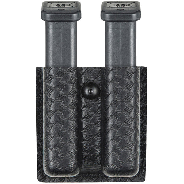 Safariland Model 79 Slimline Open Top Double Magazine Pouch Fits Glock G17/G19/G22/G23/G25, Black - Safariland