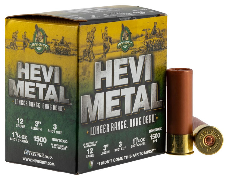 Hevi-Metal LR - 12ga - 3" - #3 - 1 1/4oz - Hevi-Shot