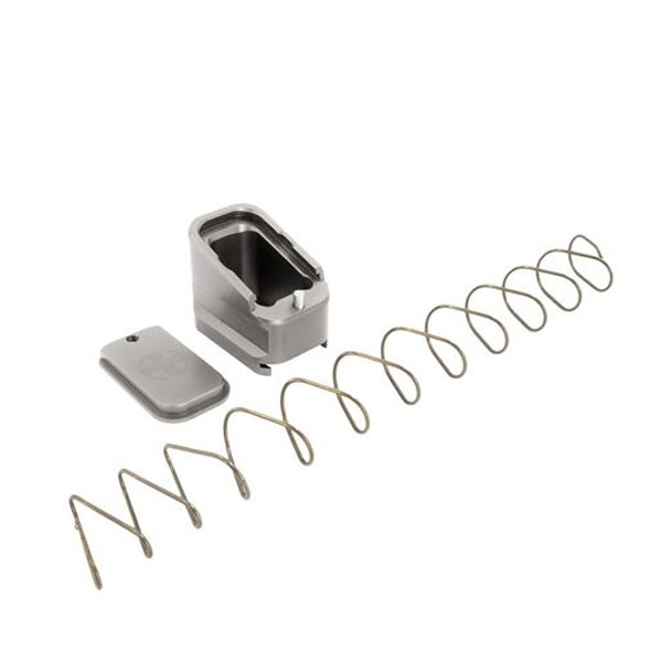 Shield Arms Glock 17/22 4/5 Round Magazine Extension, Gray - G17-ME-5-GREY - Shield Arms