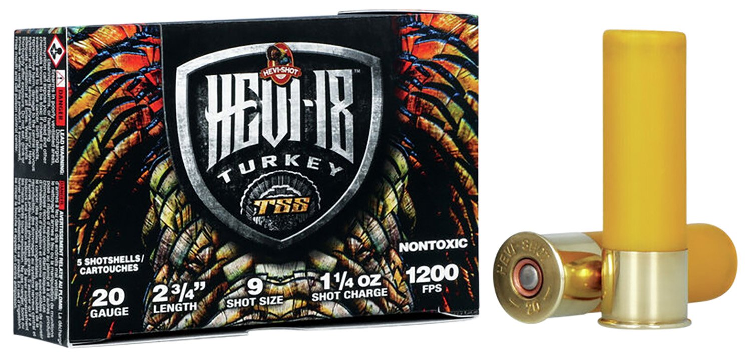 Hevishot HEVI-18 Turkey TSS 20 Gauge 2.75" #9 1.25 oz - 5rds - HS7109 - Hevi-Shot