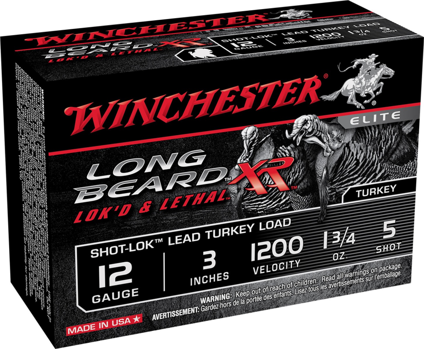 Winchester 12ga 3" #5 Long Beard XR Ammunition 10rds - STLB1235 - Winchester