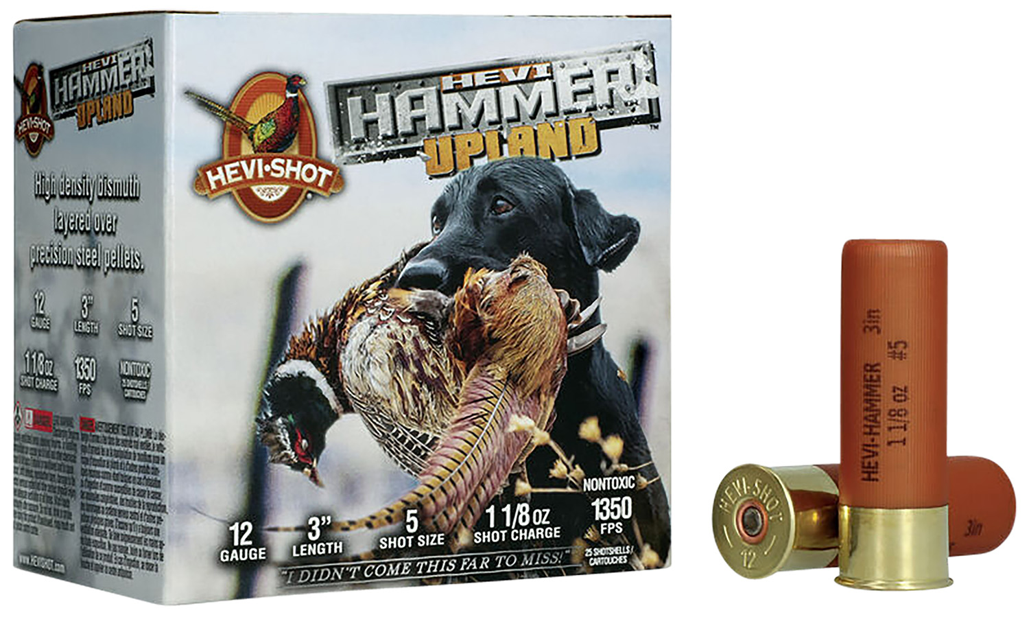 Hevishot HEVI-Hammer Upland 12 Gauge 3" #5 Shot - 1.12 oz - 25rds - HS29125 - Hevi-Shot