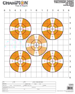 Champion SHOTKEEPER SIGHTIN SCOPE TARGETLARGE 12PK 45551 - Champion