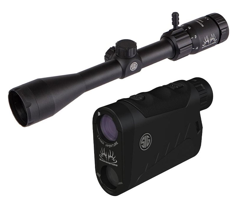 Sig Sauer Buckmaster 3-9x40mm Rifle Scope & 1500 Laser Range Finder Combo, Black - SOK15BM01 - Sig Sauer