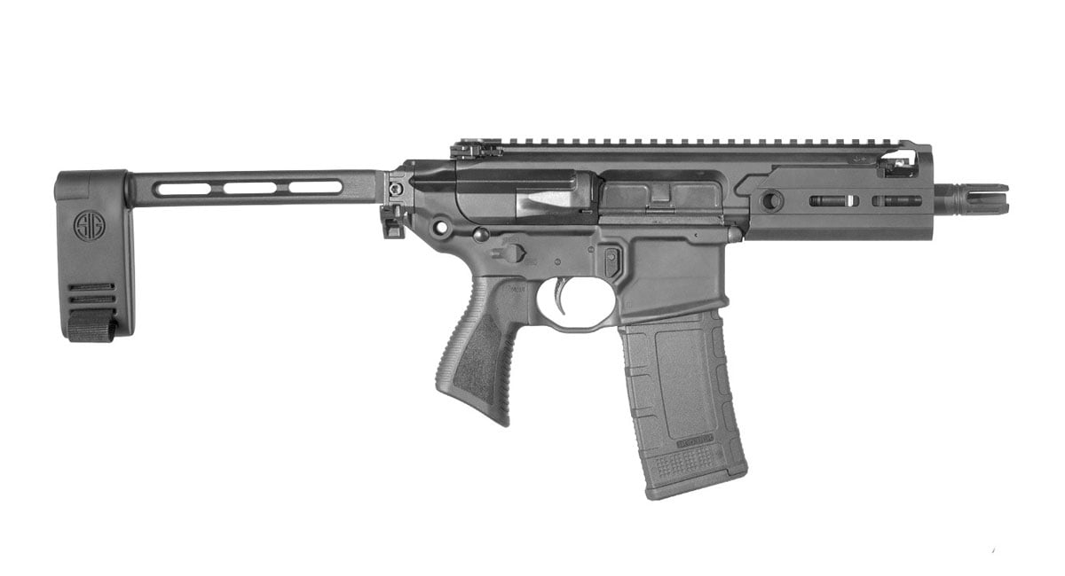 Sig Sauer MCX Rattler .300 AAC Blackout Pistol, Black - PMCX-300B-5B-TAP