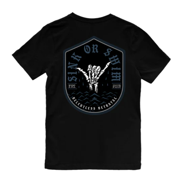 Relentless Betrayal Sink or Swim T-Shirt, 2X-Large - RB-SINKSWIM24-2XL - Relentless Betrayal