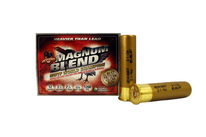 Hevi-Shot 12ga 3.5" 2-1/4oz #5, 6, & 7 Magnum Blend Shotshell Ammunition (5rds) - 41205 - Hevi-Shot