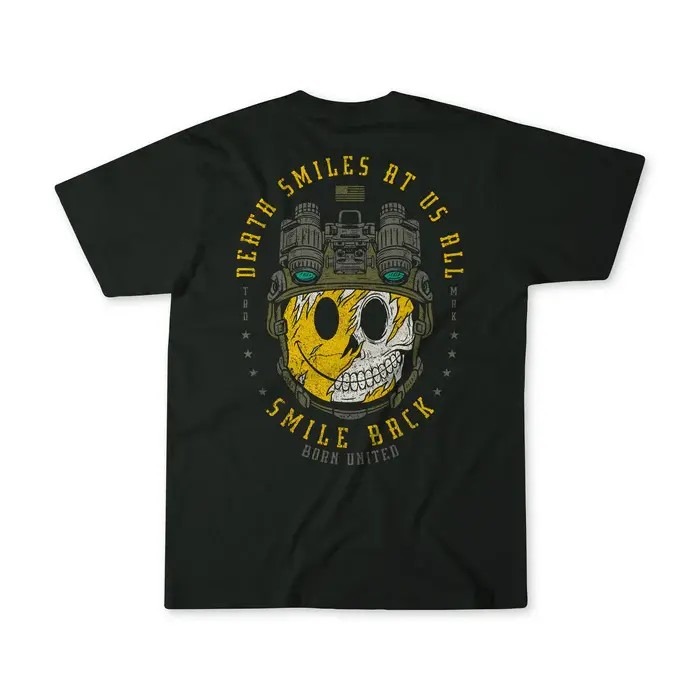 Born United Born United Smile Back T-Shirt, Black - 2X-Large