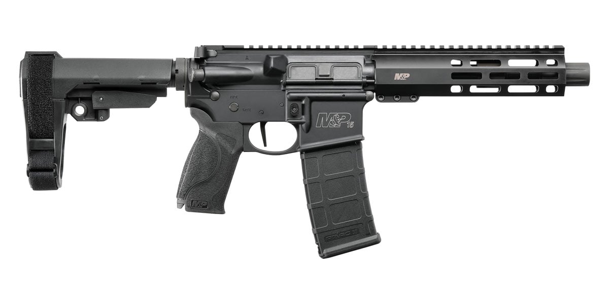 Smith & Wesson M&P 15  7.5" 5.56x45 AR-15 Pistol Optics Ready, Black - 13320 - Smith & Wesson