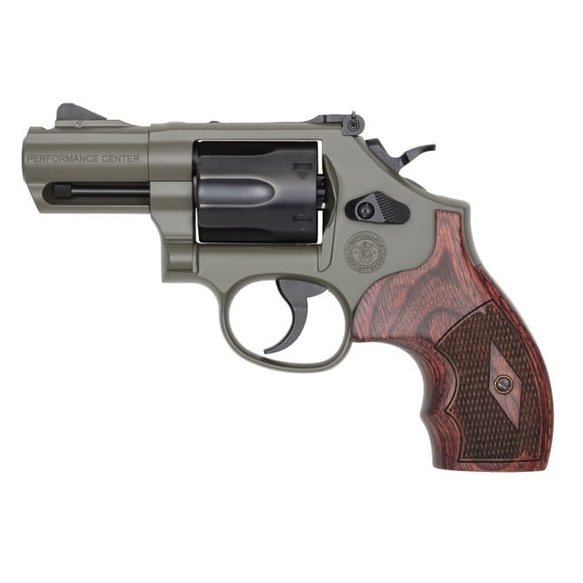 Smith and Wesson Model 19 Carry Comp 2.5" .357 Mag / .38 SPL 6rd Revolver, Moss Green - Smith & Wesson
