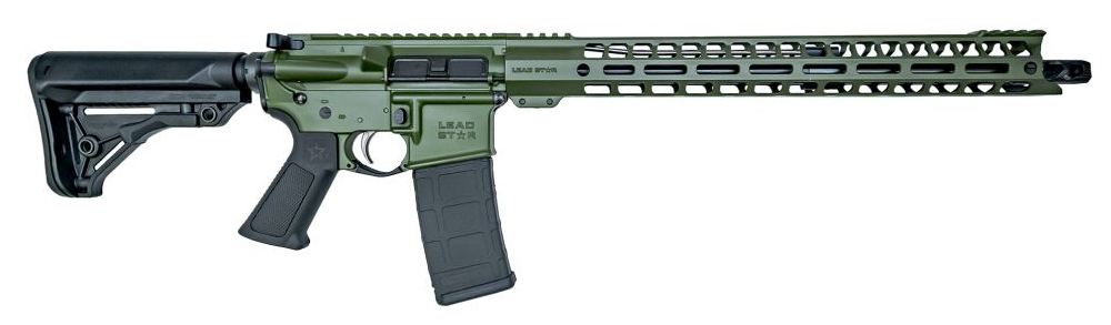 Lead Star Arms Grunt Rifle- 16" .300 Blackout w/ 17" Handguard (Sniper Green) - Lead Star Arms
