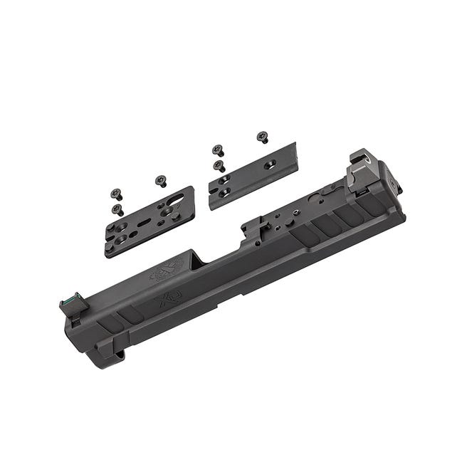 Springfield XD Slide Assembly, W/ OSP Plate, fits 4" 9mm Springfield XD, Anodized Finish, Black - Springfield Armory