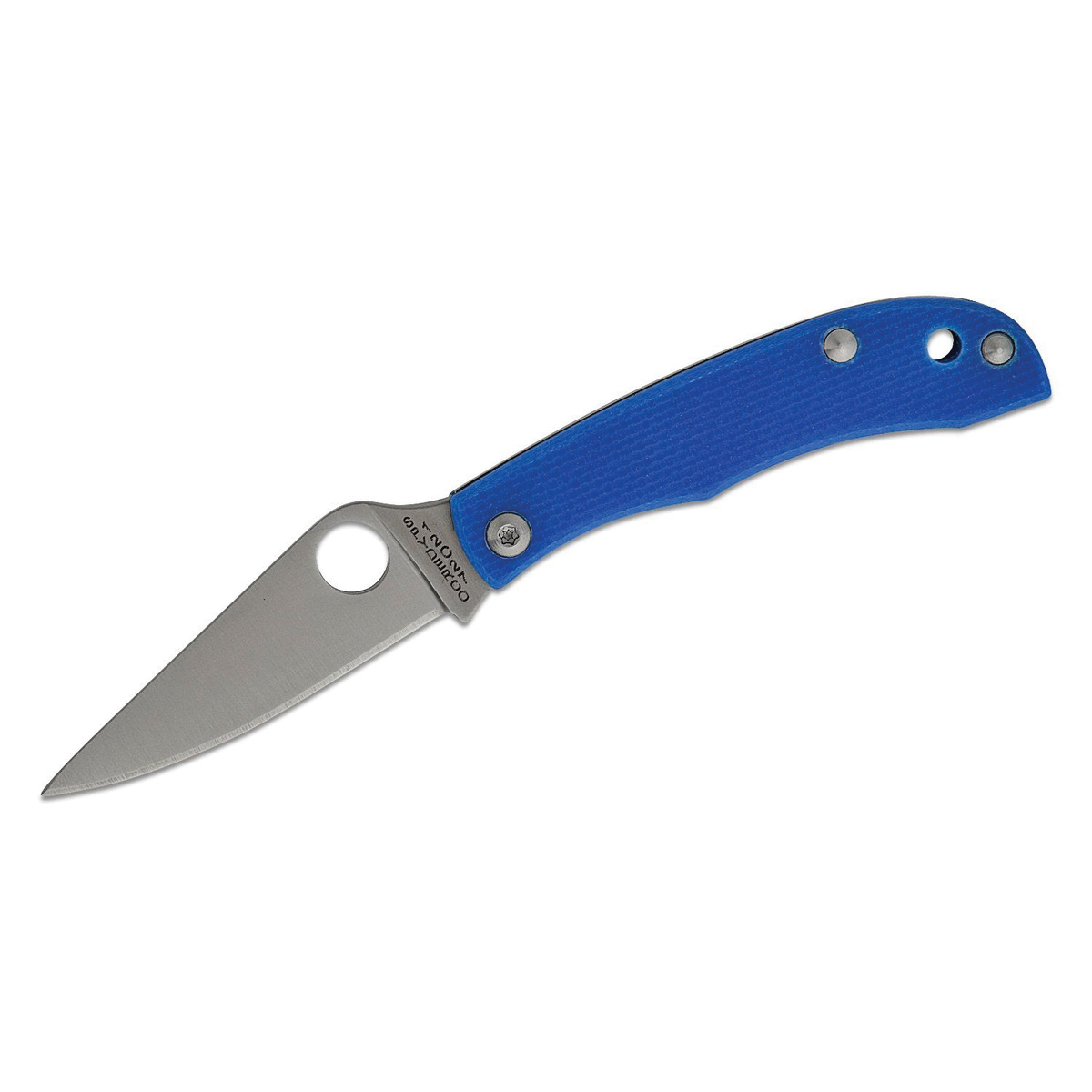 Spyderco HoneyBee Folding Knife Drop Point, Blue - Spyderco