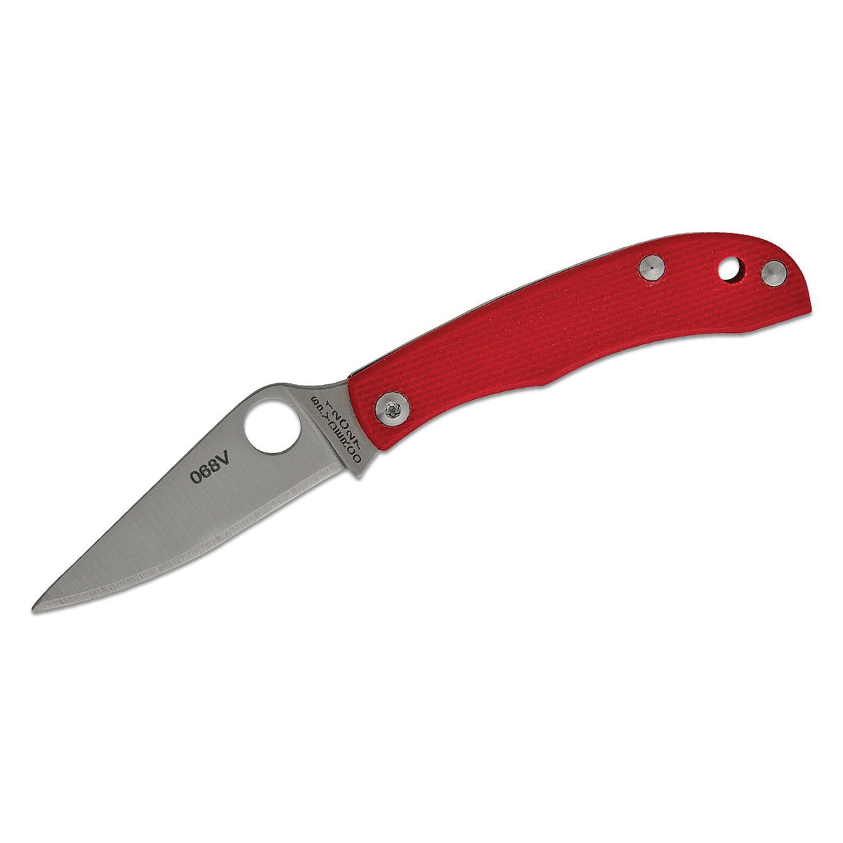 Spyderco HoneyBee Folding Knife Drop Point, Red - Spyderco