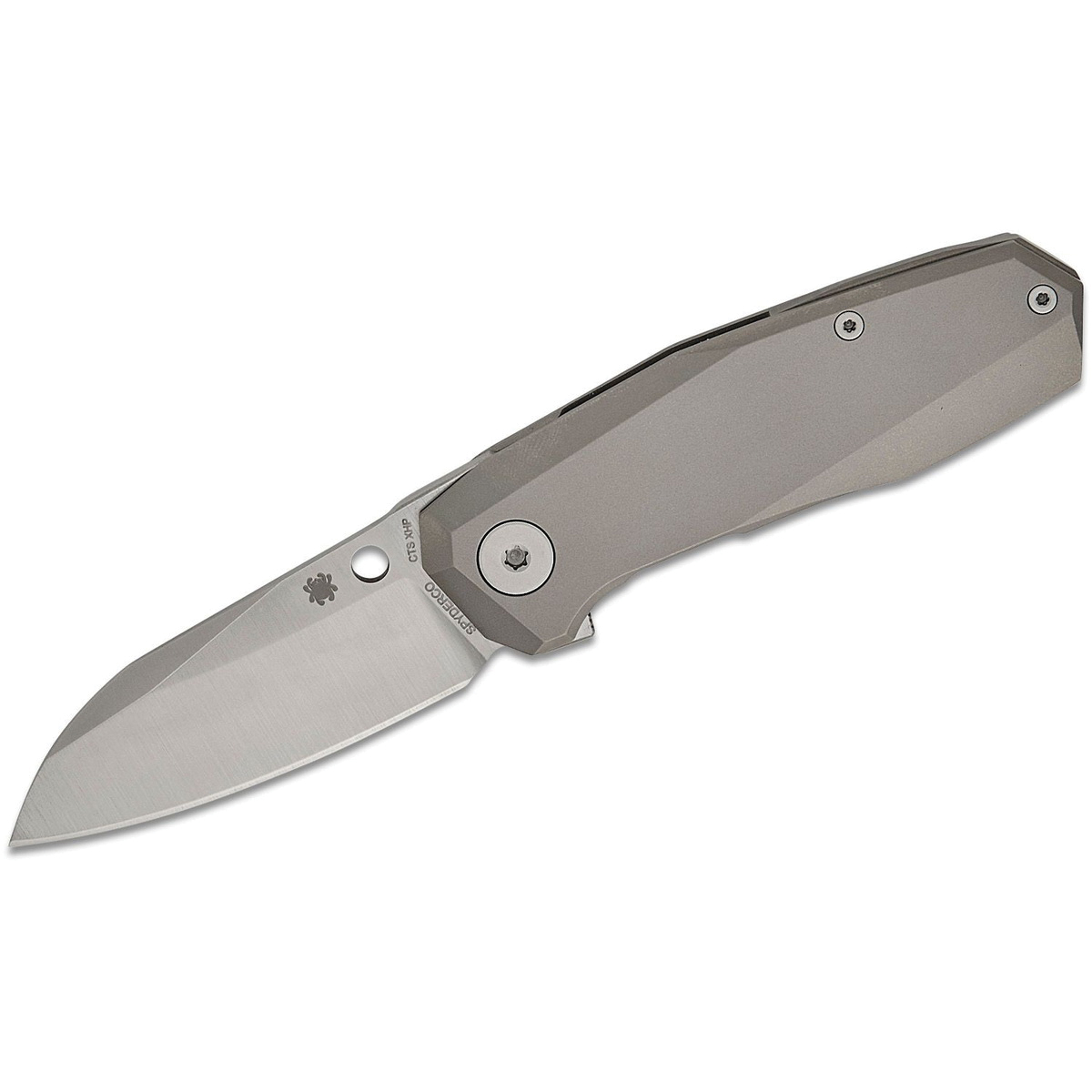 Spyderco Techno 3 Folding Knife, Gray - Spyderco