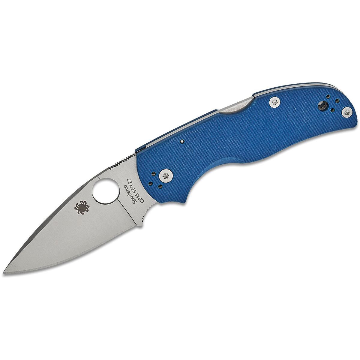 Spyderco Native 5 Folding Knife Drop Point, Cobalt Blue - Spyderco